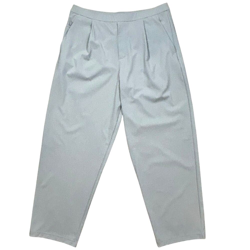 Lululemon Men’s Daydrift Relaxed Pleated Trouser Pant Beige Grey LM5BLDS Size XL
